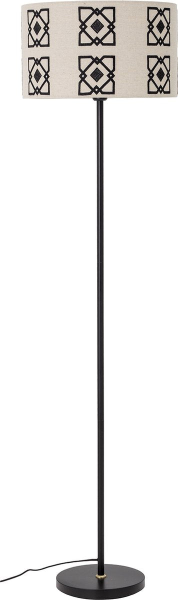 Bloomingville - lampadaire selita - noir - métal