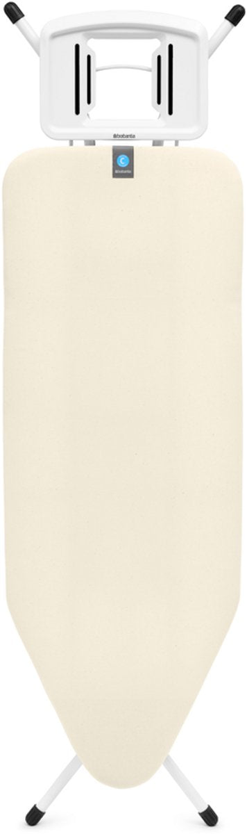 Brabantia planche à repasser c - pour fer - 124x45 cm - écru