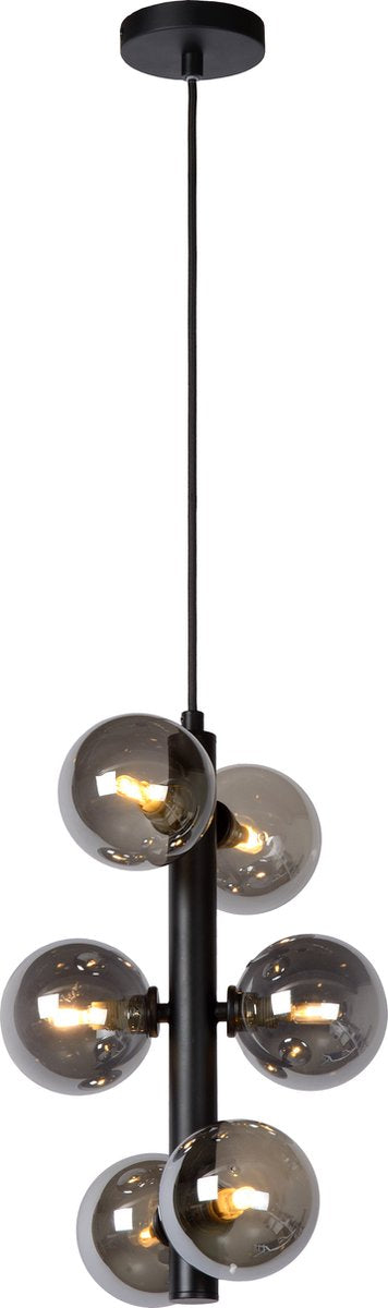 Lucide tycho - lampe suspendue - ø 25,5 cm - 6xg9 - noir
