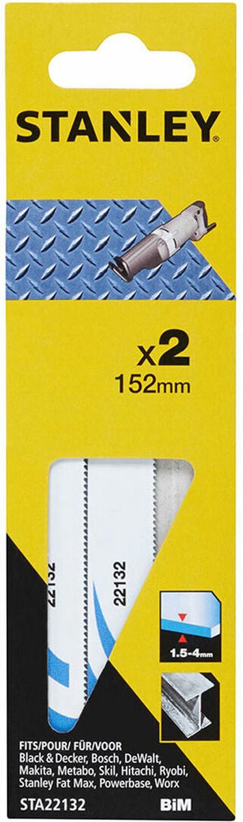 Lame de scie Stanley sta22132-xj 15,2 cm 2 pièces