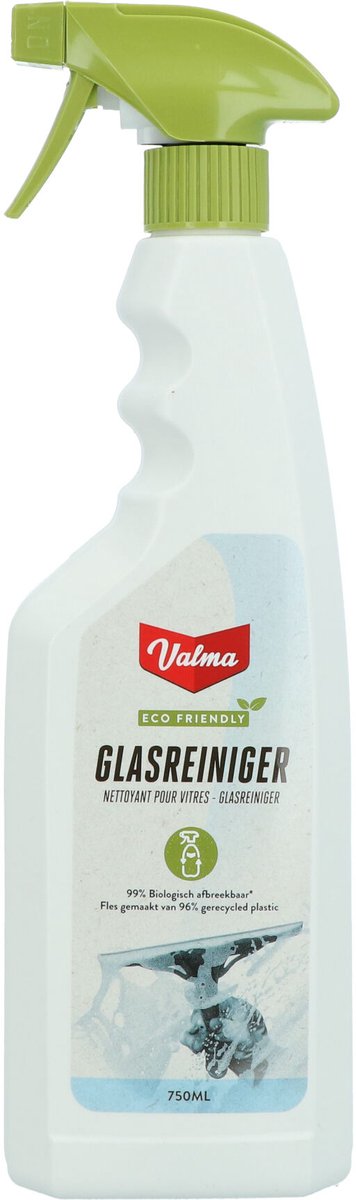 Spray nettoyant pour vitres écologique Valma - nettoyage sans traces - parfum frais - 750ml