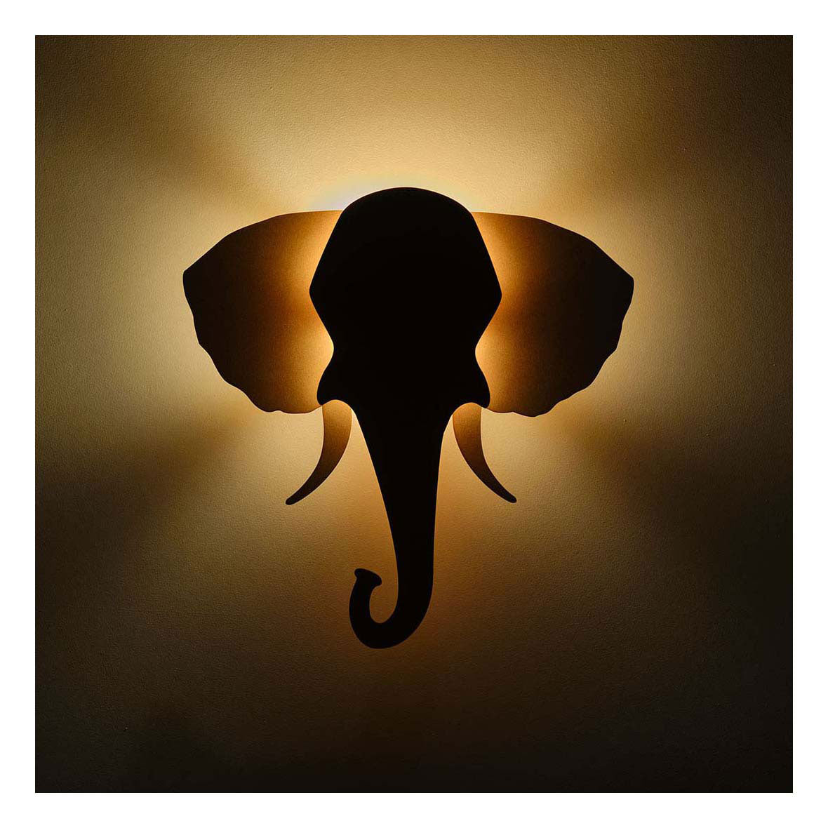 De tjalle et jaspe - applique éléphant - bois