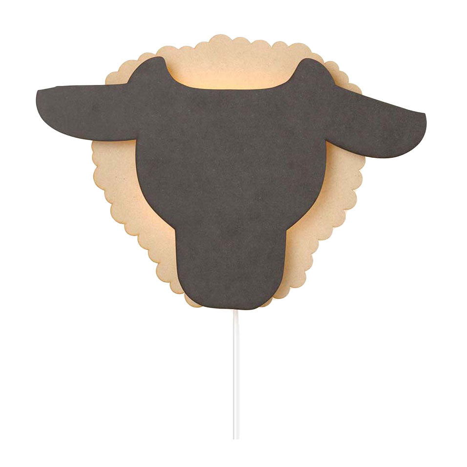 De tjalle et jaspe - applique mouton - bois