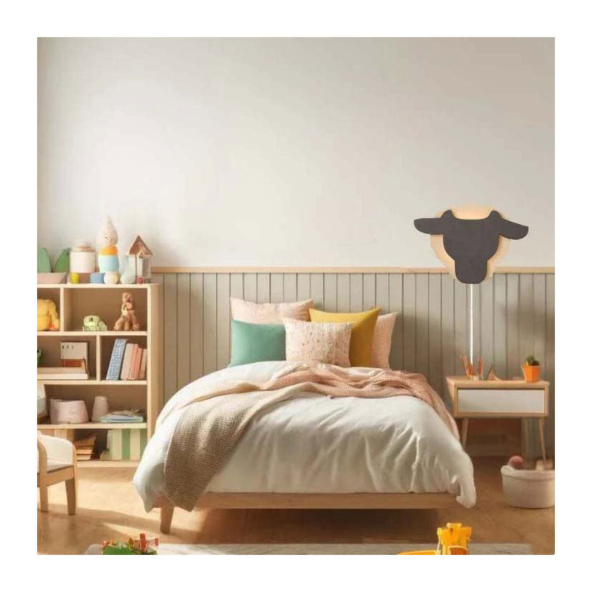 De tjalle et jaspe - applique mouton - bois