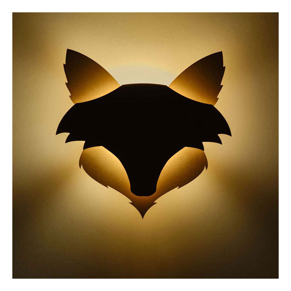 De tjalle et jaspe - applique renard - bois