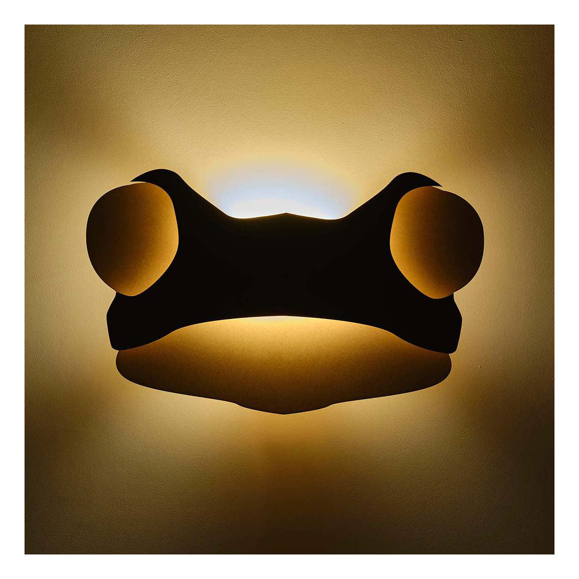 De tjalle et jaspe - applique grenouille - bois