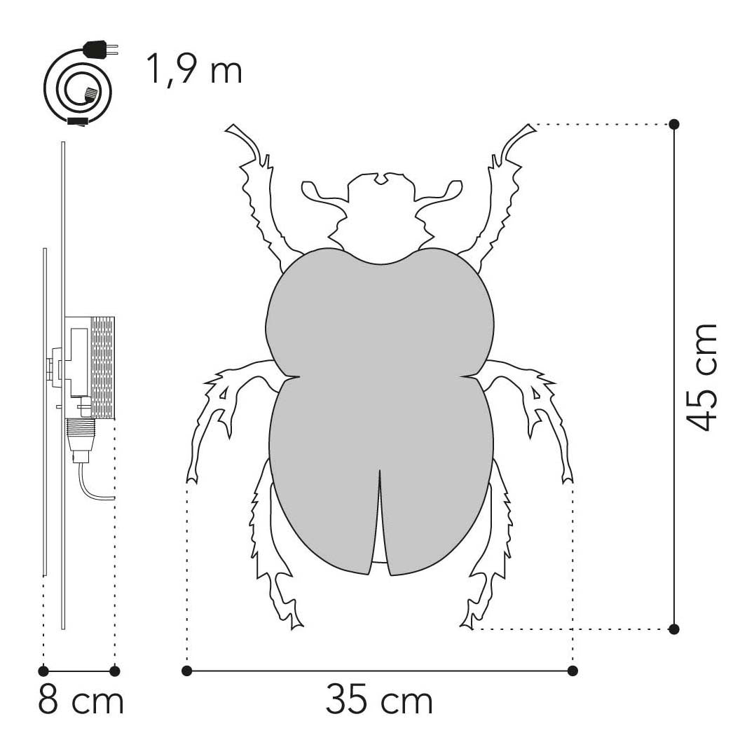 Van tjalle et jaspe - applique coccinelle