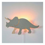 De Tjalle et Jasper - applique dinosaure triceratops - bois - afbeelding 4