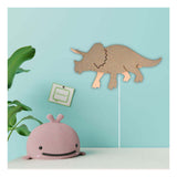 De Tjalle et Jasper - applique dinosaure triceratops - bois - afbeelding 5