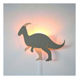 De tjalle et jaspe - applique dinosaure parasaurolopus - bois - afbeelding 3