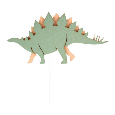 De Tjalle et Jasper - applique dinosaure stégosaure - bois