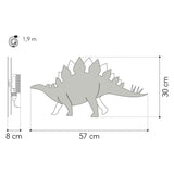 De Tjalle et Jasper - applique dinosaure stégosaure - bois - afbeelding 4