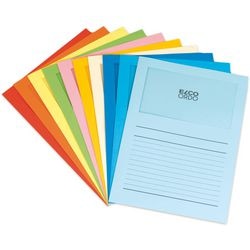 Dossier de tri elco a4 assortiment de couleurs 100 pièces