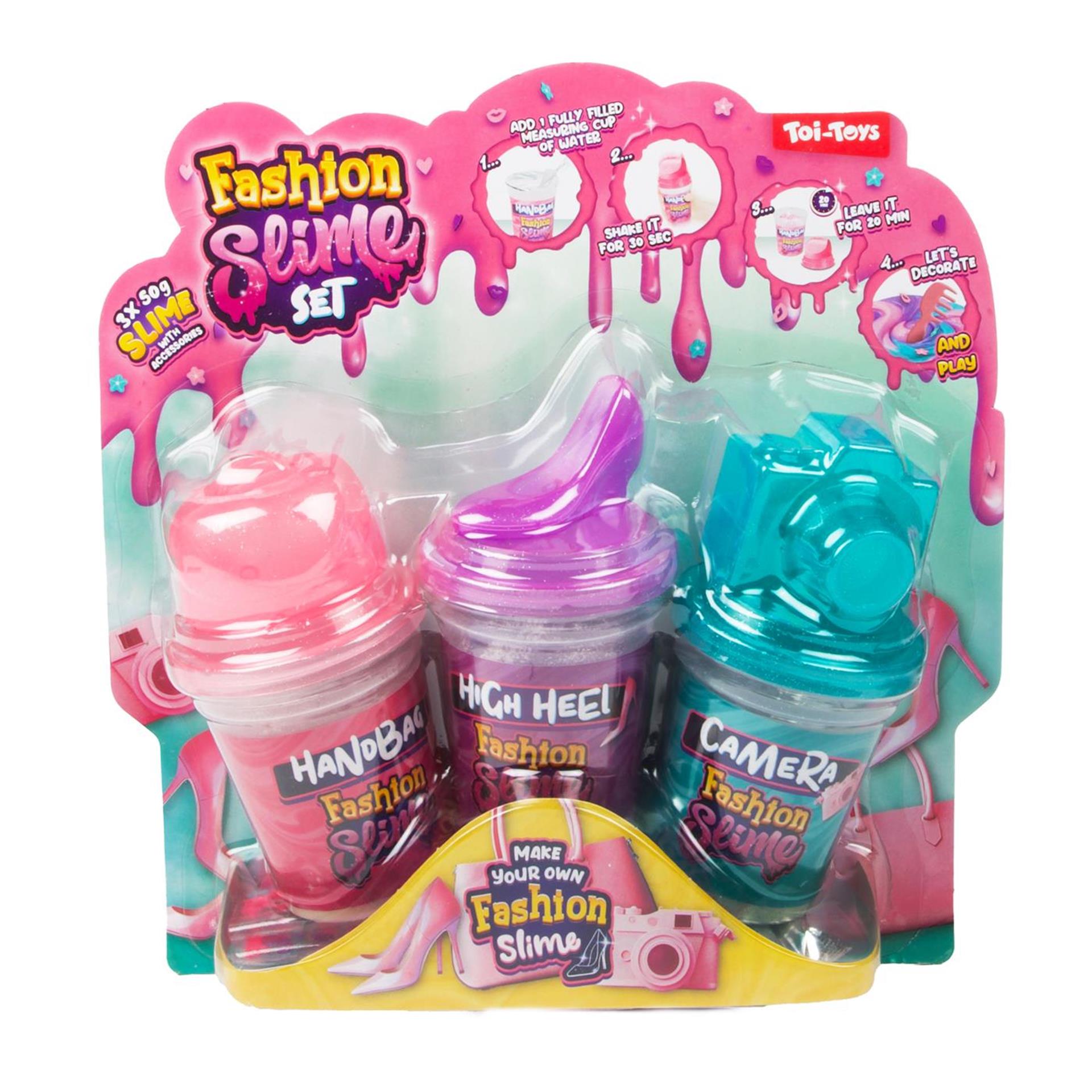 Toi-toys ensemble de slime moelleux à la mode avec accessoires