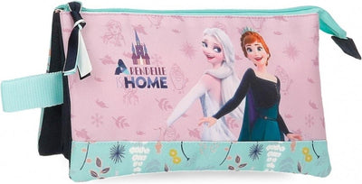 Trousse Jim Jam Disney La Reine des Neiges Trousse 3 compartiments 2 fermetures éclair