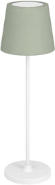 Lampe de table Eglo Leonero - rechargeable - LED - 34 cm - blanc vert - lumière blanche orientable - sans fil - dimmable