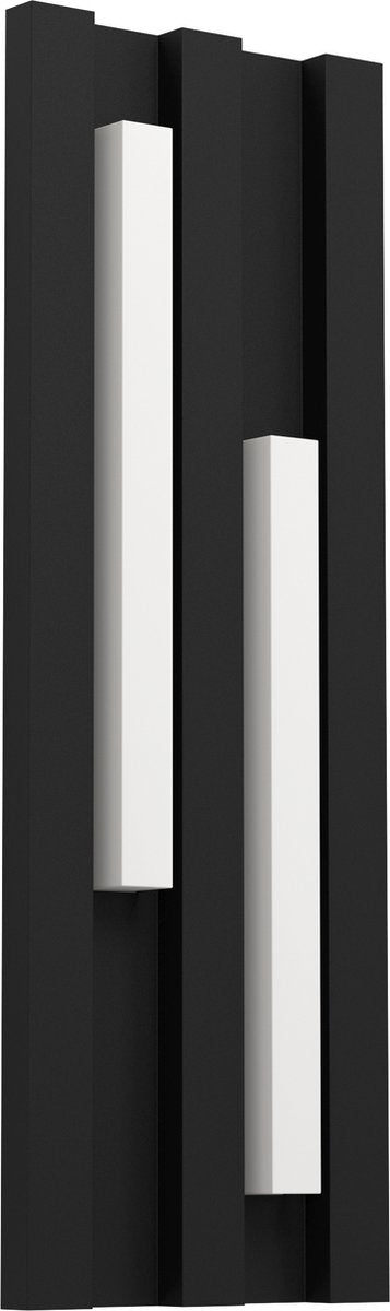 Applique d'extérieur Eglo fandina - LED - 41,5 cm - noir et blanc