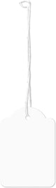 Étiquettes en fil Kangaro - 36x53mm - blanc - boîte de 250 pièces - étiquettes de prix avec cordon - k-700106