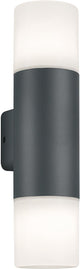 Trio hoosic - applique - anthracite - excl. 2x e27 28w - éclairage extérieur - ip44