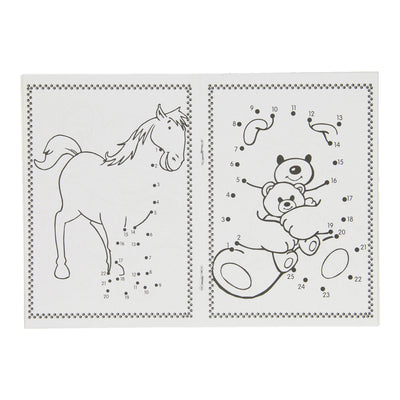 Lobbes livre de coloriage animaux a6 relie les chiffres
