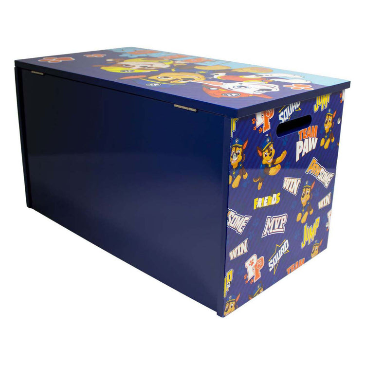 Coffre à jouets en bois Paw Patrol 55,5x29,5x30cm