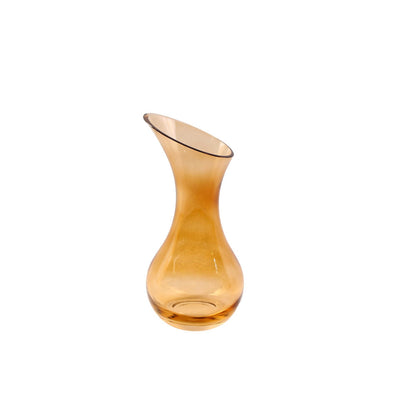Maison de la nature vase balatan verre 20cm marron