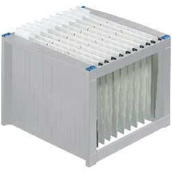 Porte-dossiers suspendus helit 40 dossiers suspendus gris