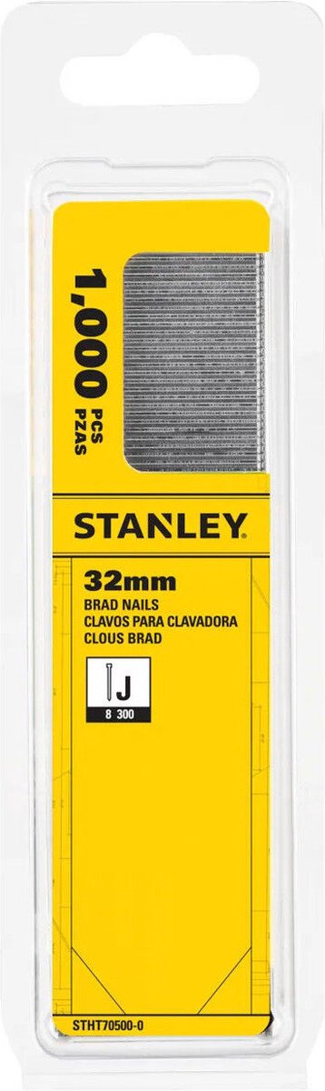 Stanley - clous 32mm type j - 1000 pièces - accessoires pour machines multi-outils - cloueuses à main - 1 pièce(s)