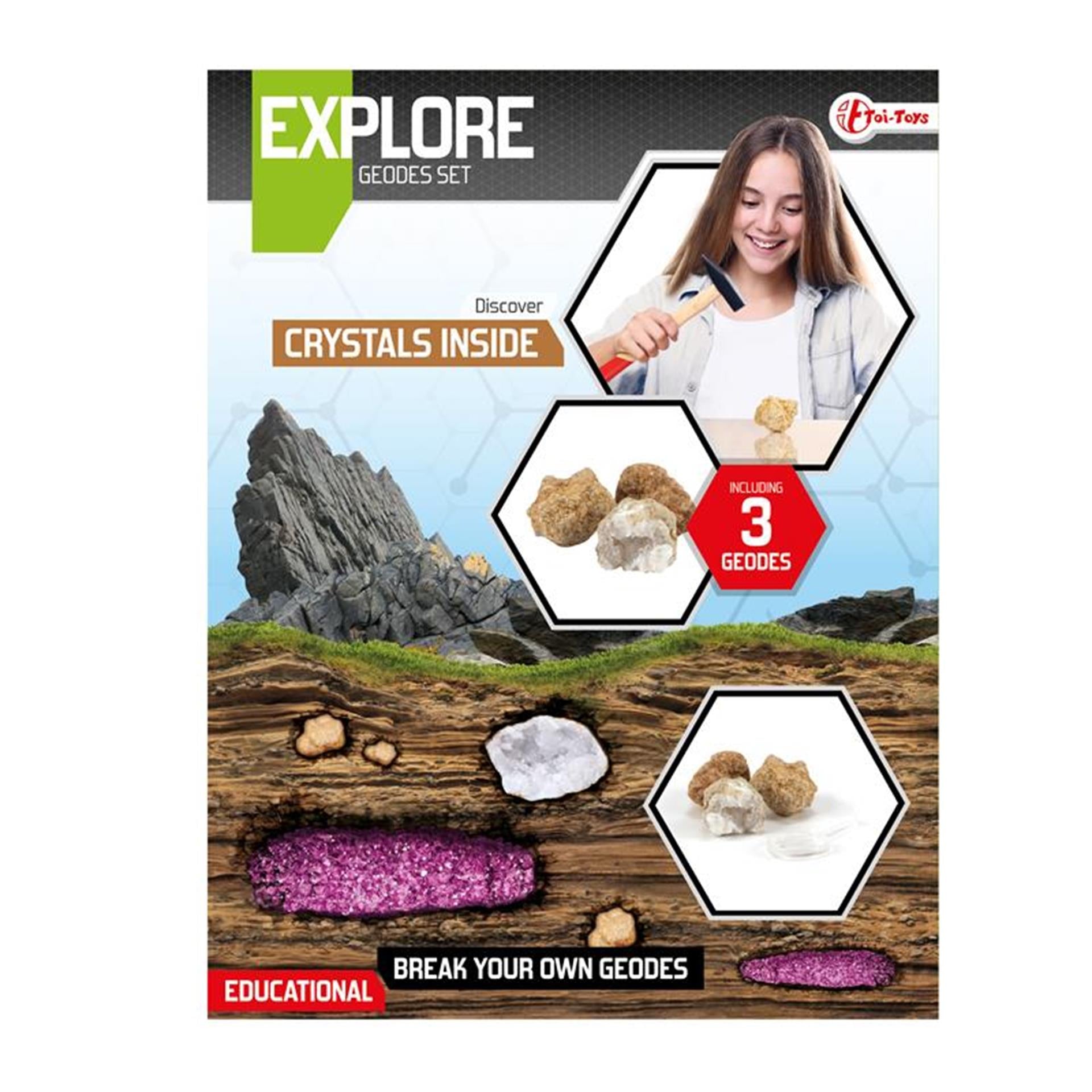 Explorez la rupture des géodes
