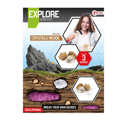 Explorez la rupture des géodes