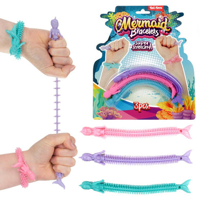 Bracelets Bungee Sirène 3 pièces