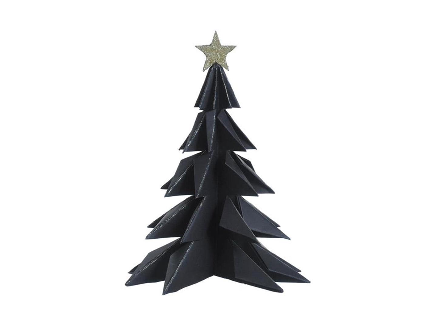 Maison de la nature déco sapin de Noël papier 28cm noir