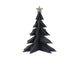 Maison de la nature déco sapin de Noël papier 28cm noir