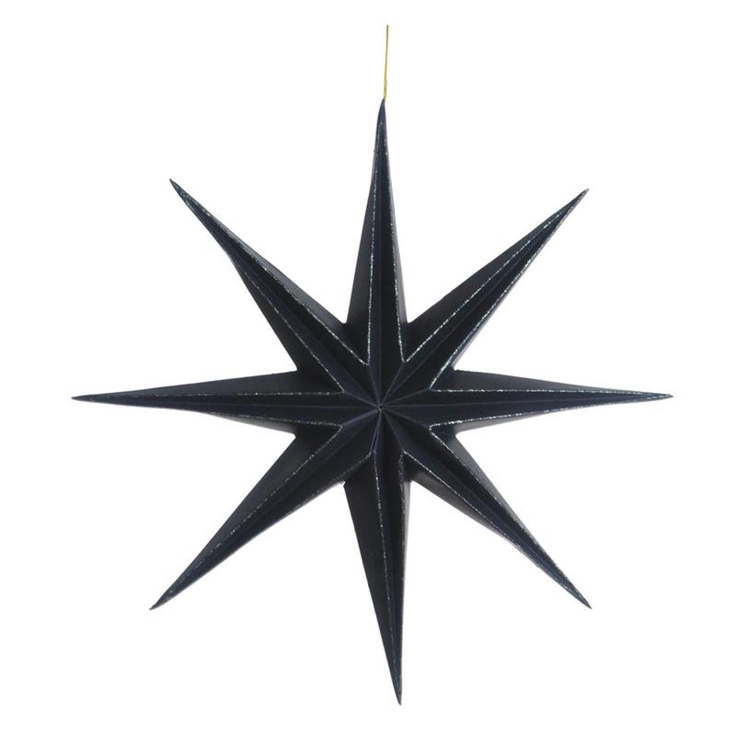 Maison de la nature pendentif étoile papier ø28cm noir