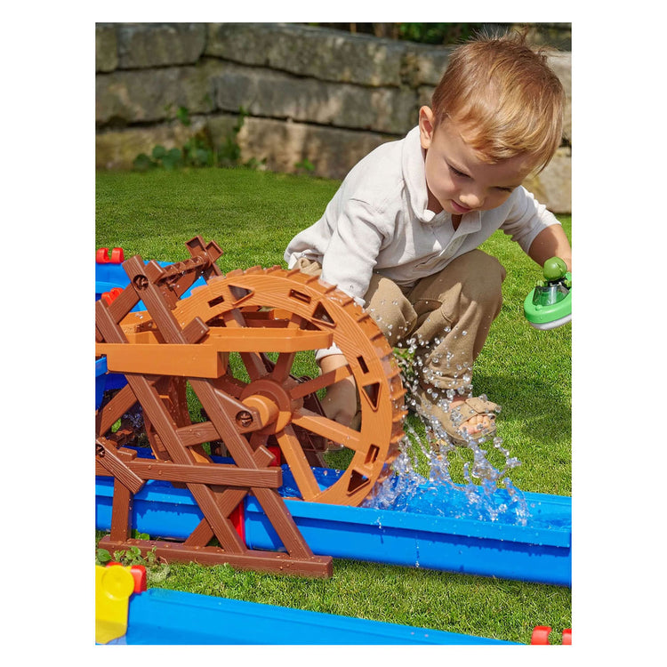 Roue à eau pour aire de jeux aquatiques Aquaplay 1537 avec 2 bateaux