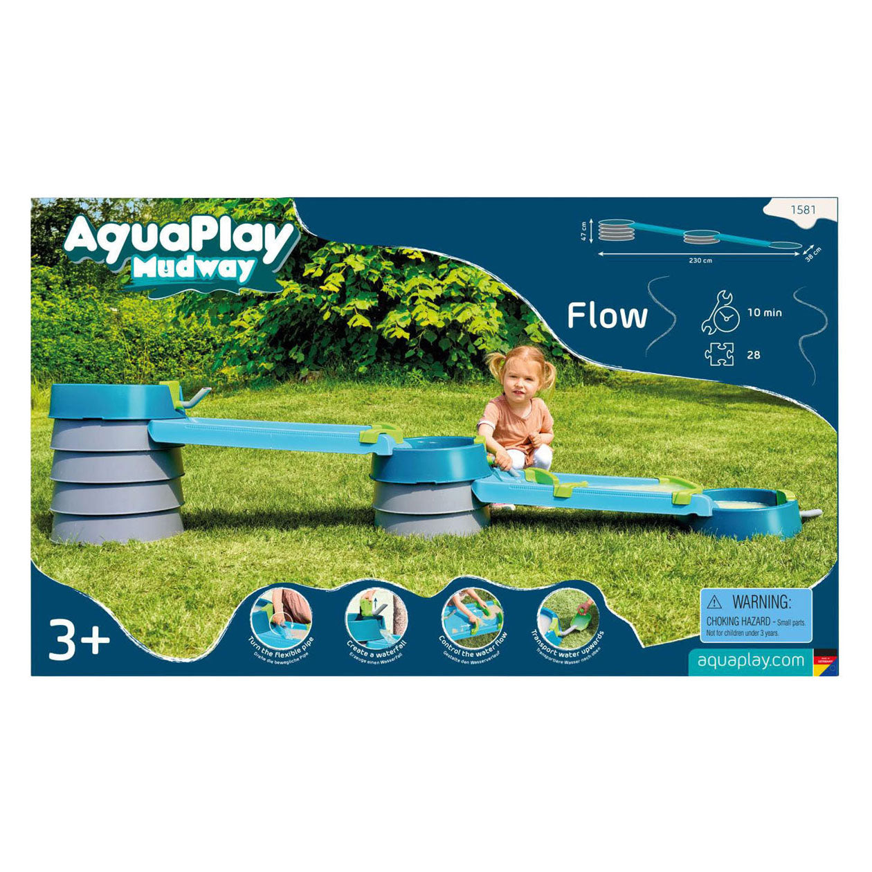 Aquaplay - piste d'eau - écoulement de boue - piste de boue