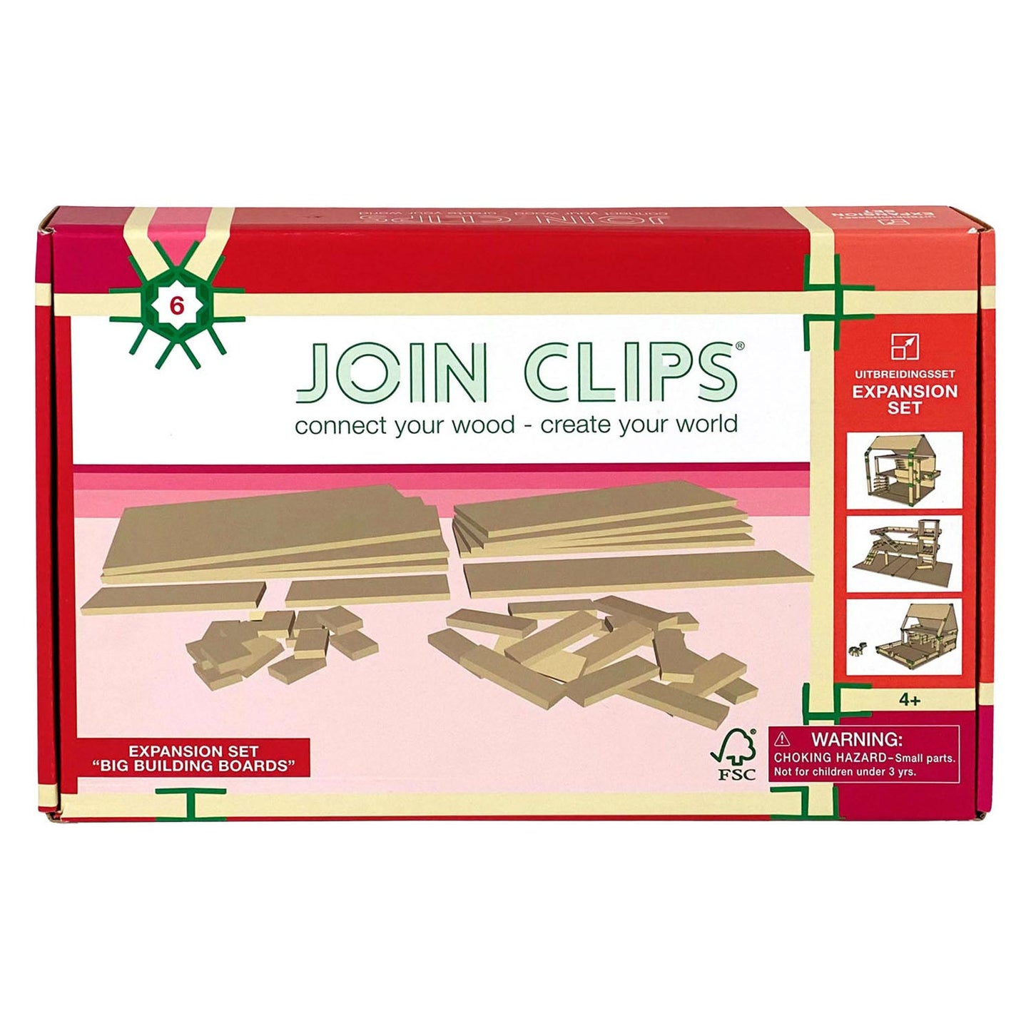 Joindre des clips d'extension pour les grandes plaques de construction