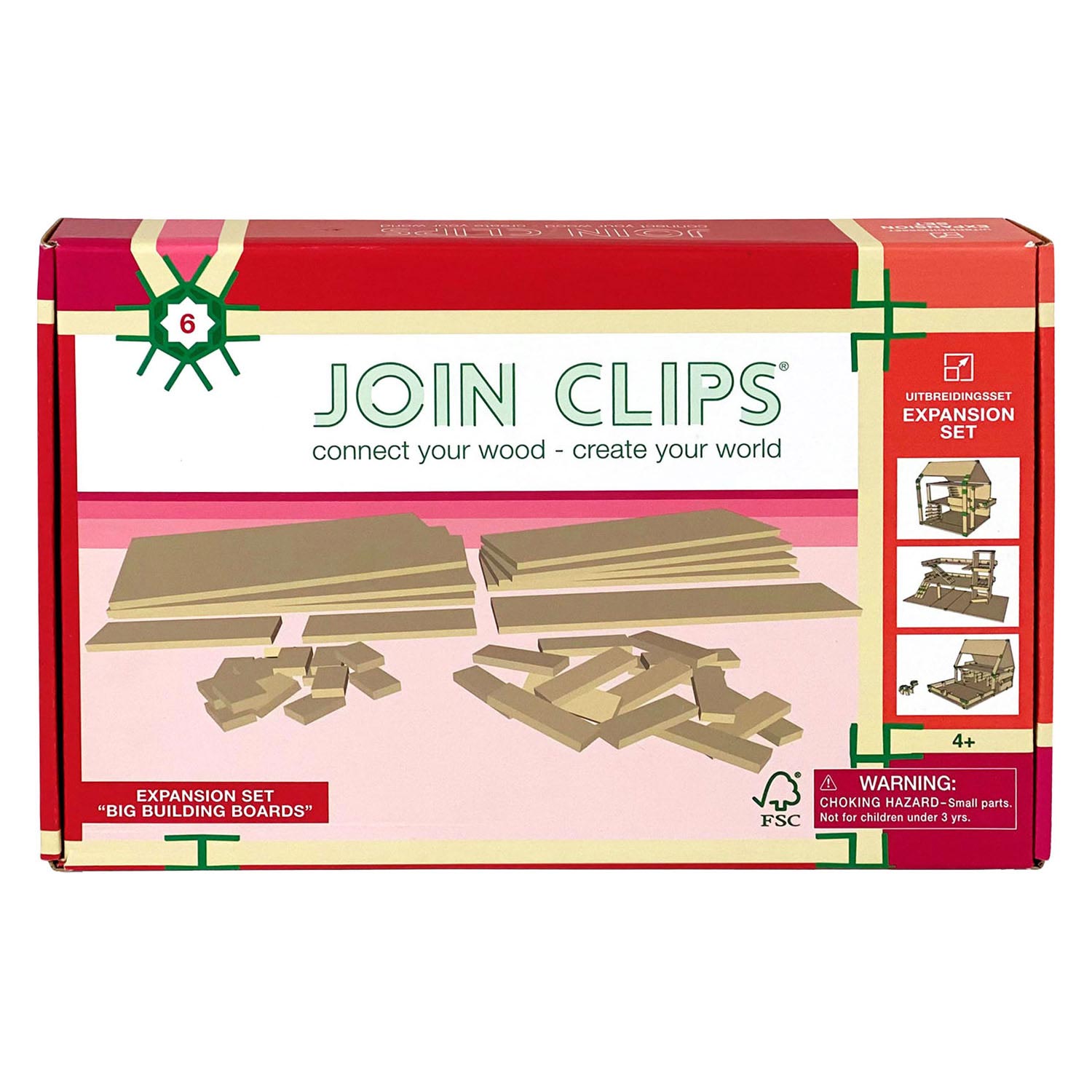 Joindre des clips d'extension pour les grandes plaques de construction