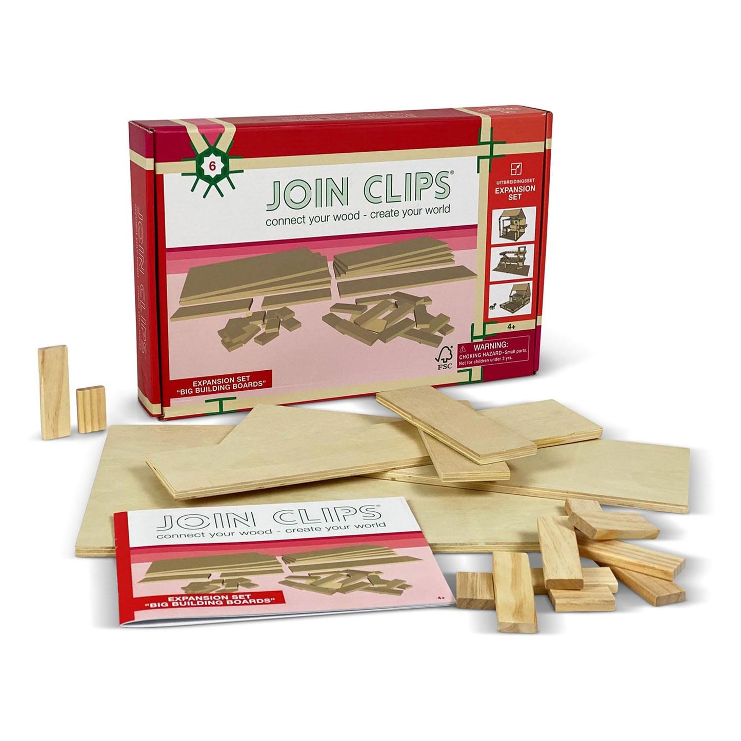 Joindre des clips d'extension pour les grandes plaques de construction