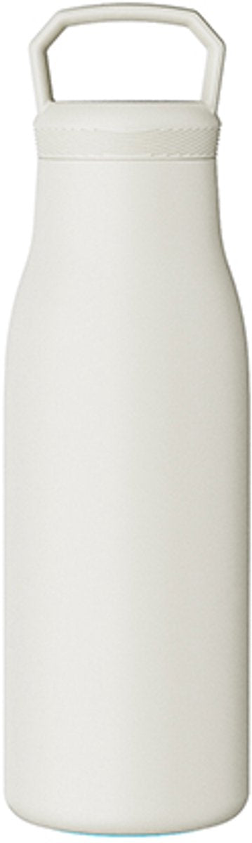 Bouteille thermos kozie sans marque sans marque 360 ml – acier inoxydable – isolation à double paroi – beige crème – gourde étanche