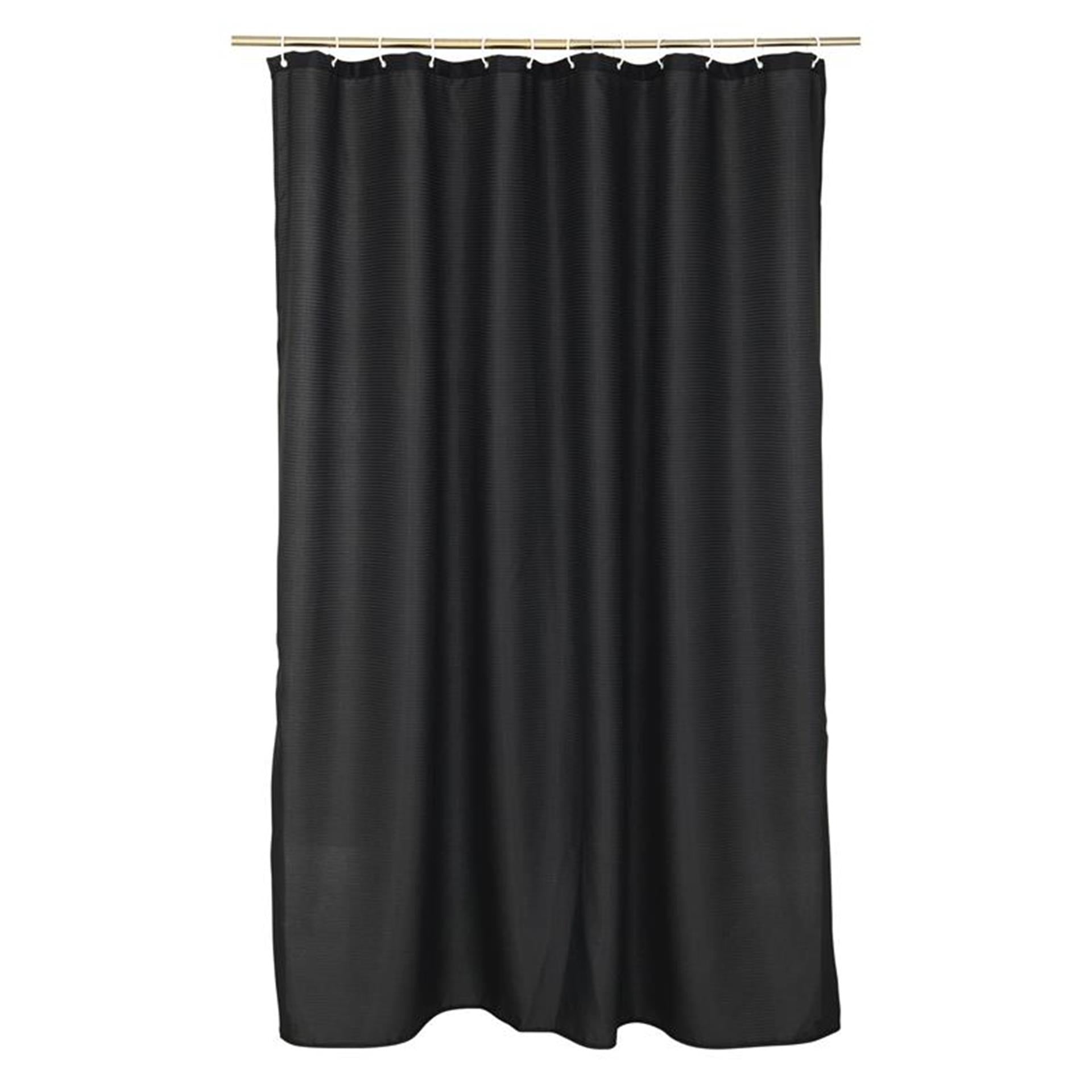 Wicotex rideau de douche jacquard 180x200cm noir