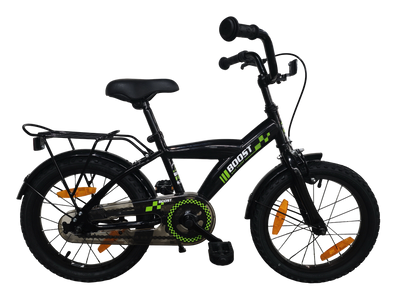 Vélo pour enfants Bikefun boost 16 pouces avec moyeu de frein - noir