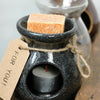 Idées 4 saisons Brûleur parfum Vésuve noir ø10x10cm