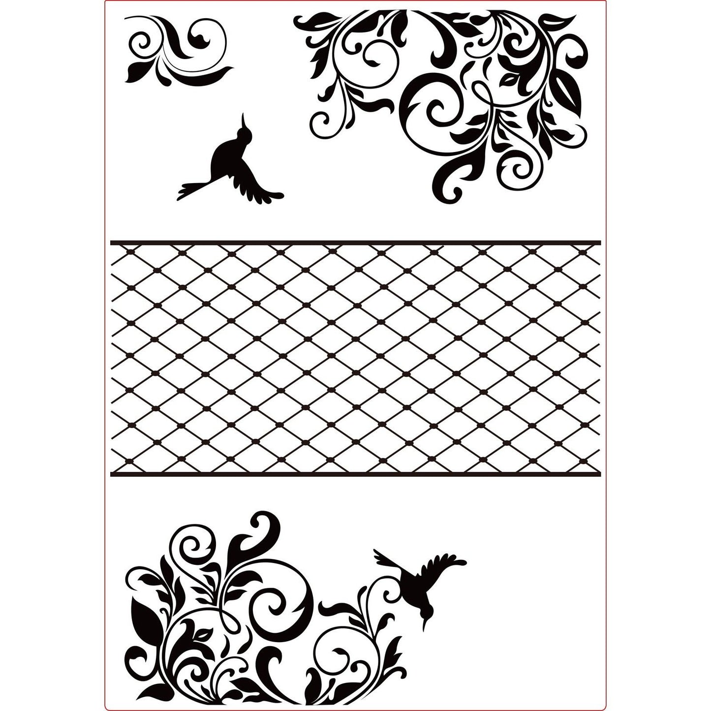 Vaessen creative • triptyque de dossier de gaufrage
