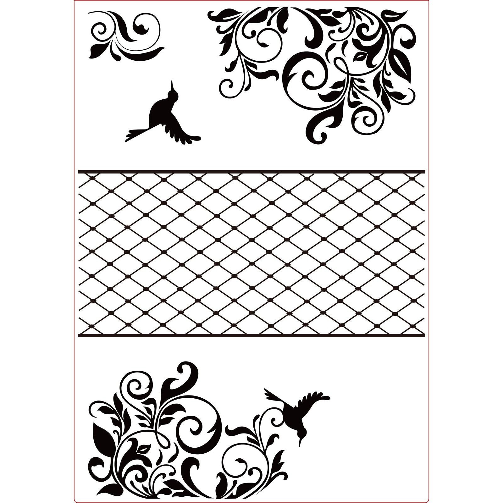 Vaessen creative • triptyque de dossier de gaufrage