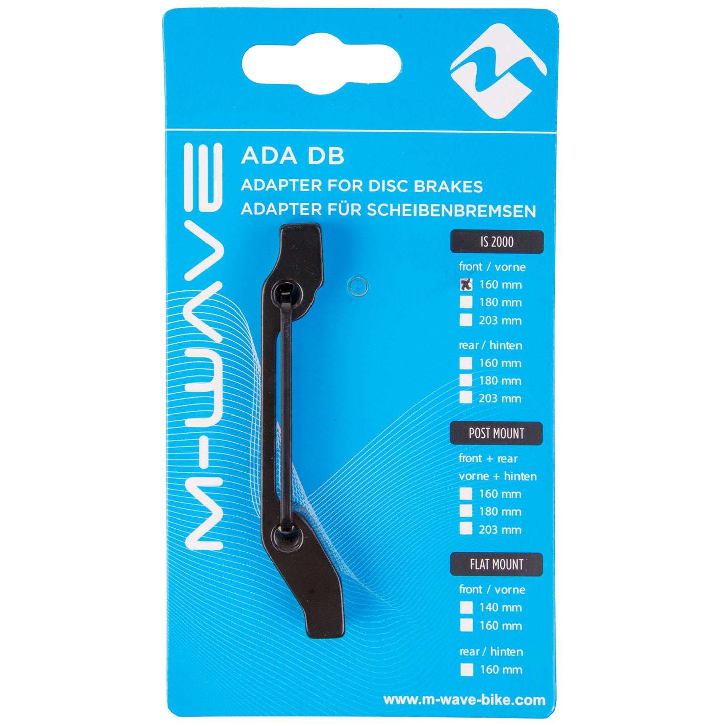 Adaptateur M-wave ada db is1 pour freins à disque