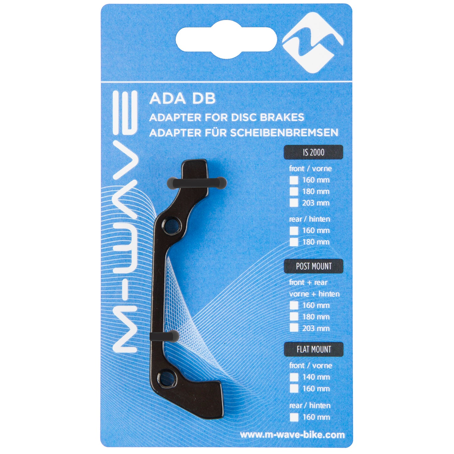 Adaptateur M-wave ada db is2 pour freins à disque