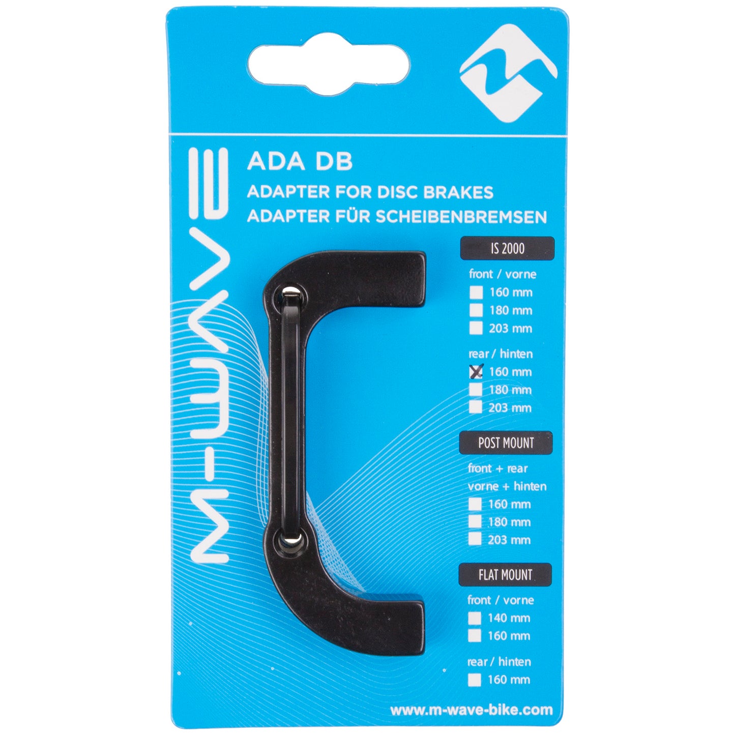 Adaptateur M-wave ada db is4 pour freins à disque