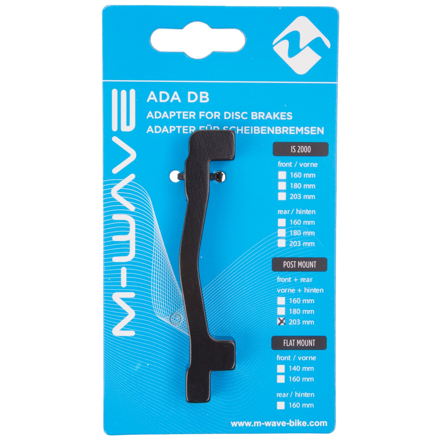 Adaptateur M-wave ada db pm2 pour freins à disque