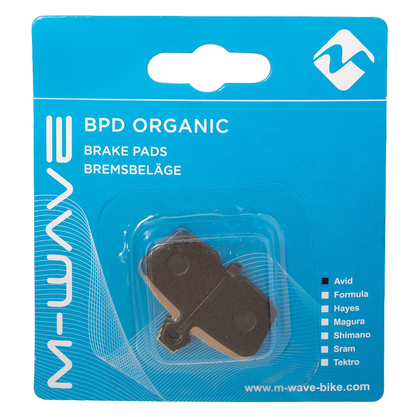 Plaquettes de frein M-wave bpd organiques as2 pour frein à disque